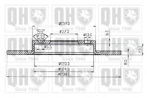 Тормозной диск BACHMANN 0416