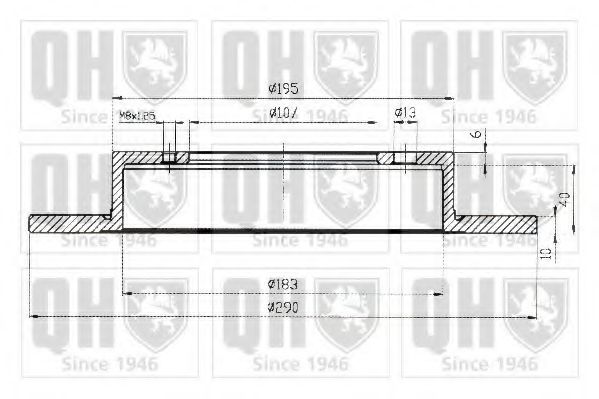 Тормозной диск BRAKE PARTS INC. 955062