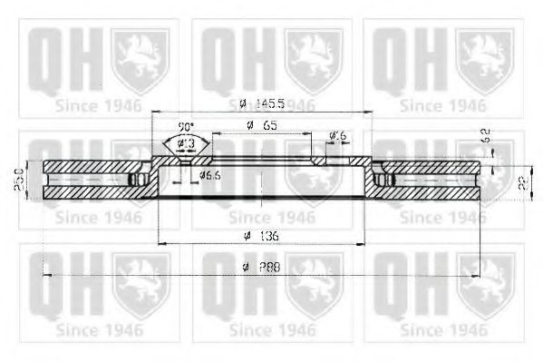 Тормозной диск QUINTON HAZELL BDC4531