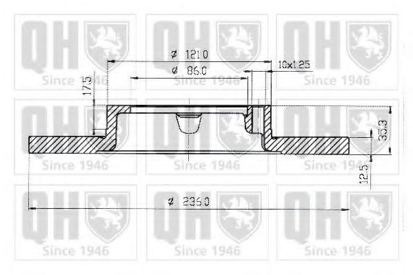 Тормозной диск QUINTON HAZELL BDC5042