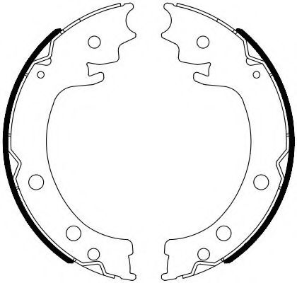 Комплект тормозных колодок, стояночная тормозная система FERODO FSB4116