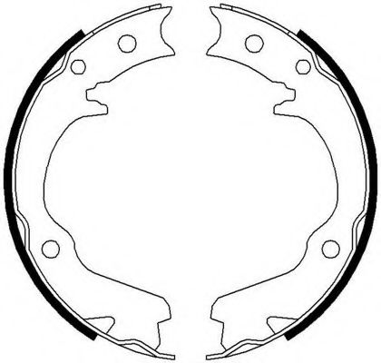 Комплект тормозных колодок, стояночная тормозная система FERODO FSB673