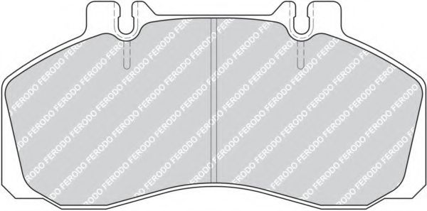 Комплект тормозных колодок, дисковый тормоз FERODO FCV879