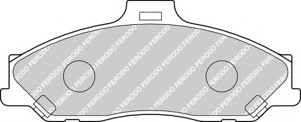Комплект тормозных колодок, дисковый тормоз FERODO FDB1527