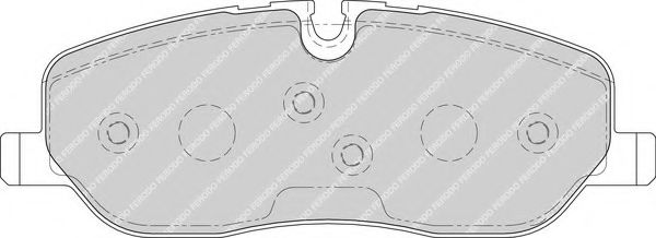 Комплект тормозных колодок, дисковый тормоз FERODO FDB1615