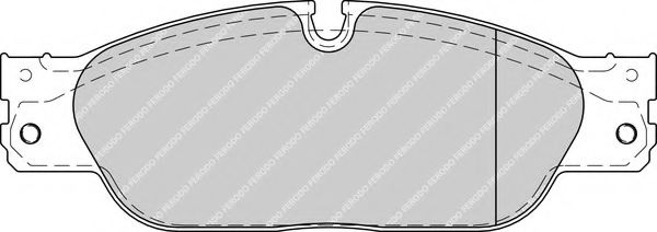 Комплект тормозных колодок, дисковый тормоз FERODO FDB1711