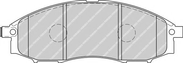 Комплект тормозных колодок, дисковый тормоз FERODO FDB1745