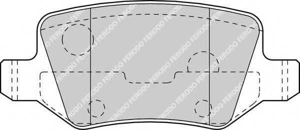 Комплект тормозных колодок, дисковый тормоз FERODO FDB1782