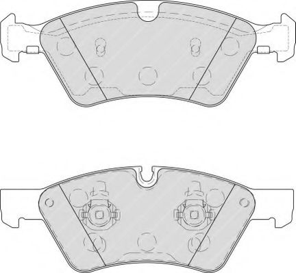Комплект тормозных колодок, дисковый тормоз FERODO FDB1830