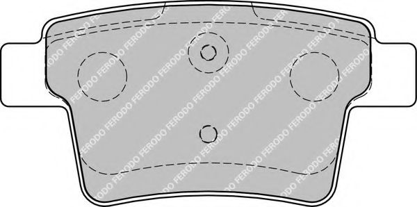 Комплект тормозных колодок, дисковый тормоз FERODO FDB1885