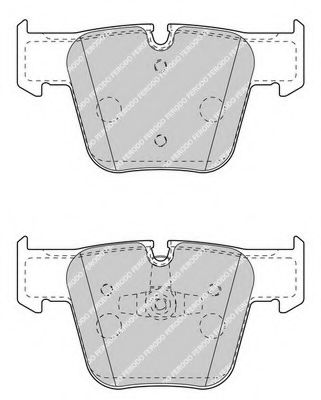 Комплект тормозных колодок, дисковый тормоз FERODO FDB4412
