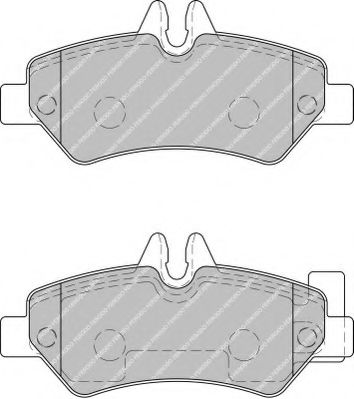 Комплект тормозных колодок, дисковый тормоз FERODO FVR1780