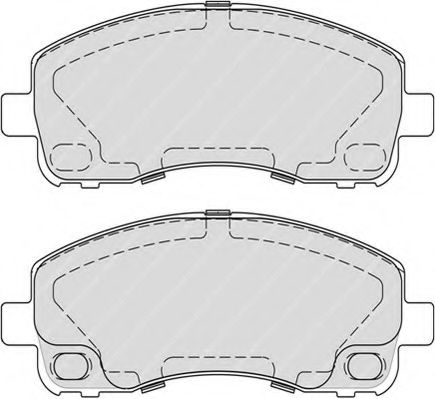 Комплект тормозных колодок, дисковый тормоз FERODO FVR4315
