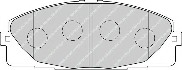 Комплект тормозных колодок, дисковый тормоз FERODO FVR4327