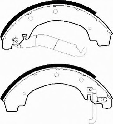 Комплект тормозных колодок FERODO FSB180