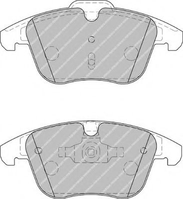 Комплект тормозных колодок, дисковый тормоз FERODO FSL1897
