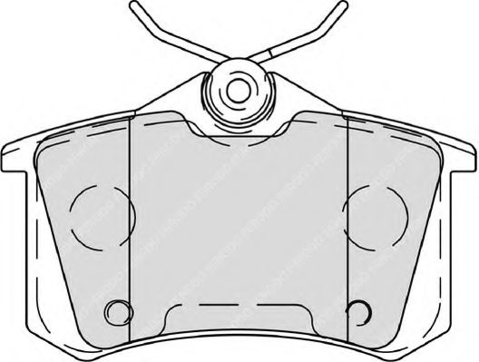 Комплект тормозных колодок, дисковый тормоз FERODO 23554