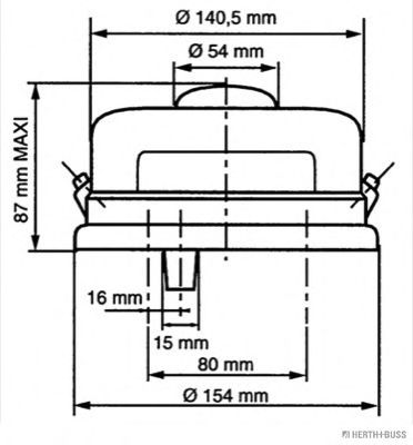 Задний фонарь HERTH+BUSS ELPARTS C166