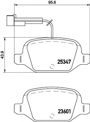 Комплект тормозных колодок, дисковый тормоз MINTEX MDB3204