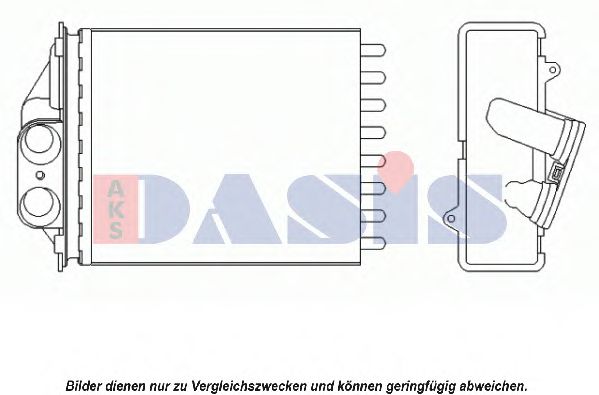 Теплообменник, отопление салона AKS DASIS 089017N