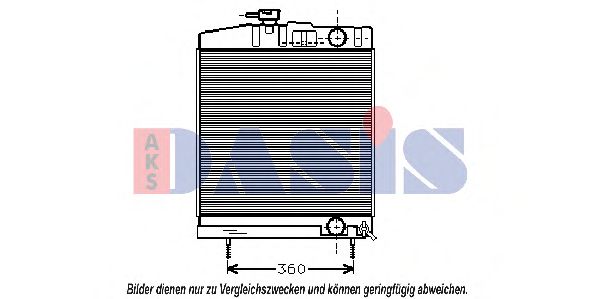 Радиатор, охлаждение двигателя AKS DASIS 133490N