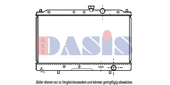 Радиатор, охлаждение двигателя AKS DASIS 140120N