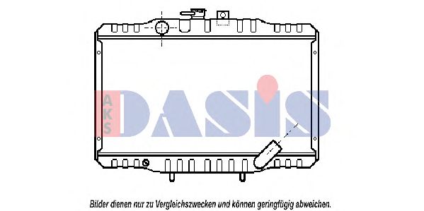 Радиатор, охлаждение двигателя AKS DASIS 140340N
