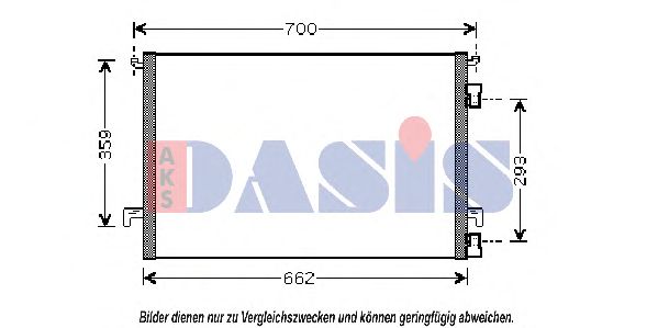 Конденсатор, кондиционер AKS DASIS 152011N