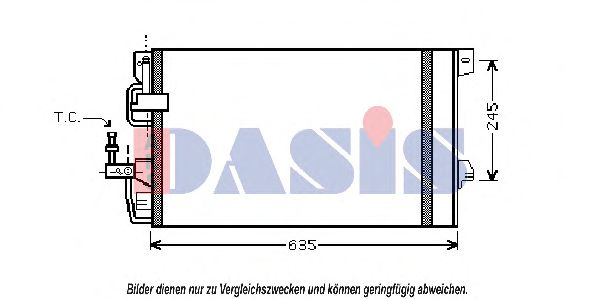 Конденсатор, кондиционер AKS DASIS 152023N