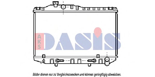 Радиатор, охлаждение двигателя AKS DASIS 210760N