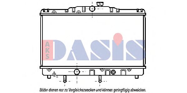 Радиатор, охлаждение двигателя AKS DASIS 211510N