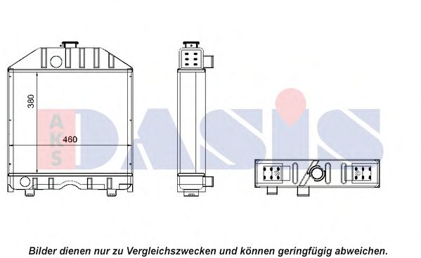 Радиатор, охлаждение двигателя AKS DASIS 440077N