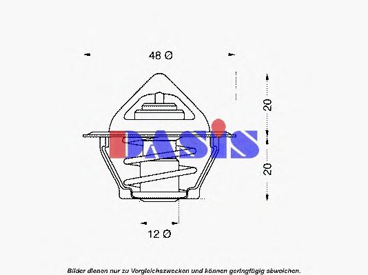Термостат, охлаждающая жидкость AKS DASIS 301787D50