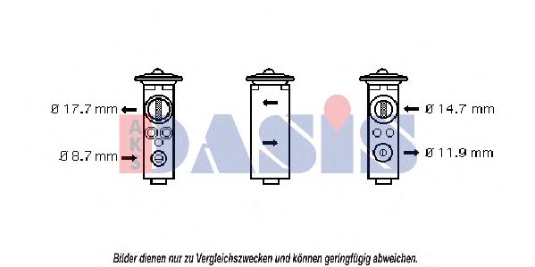 Расширительный клапан, кондиционер AKS DASIS 840000N