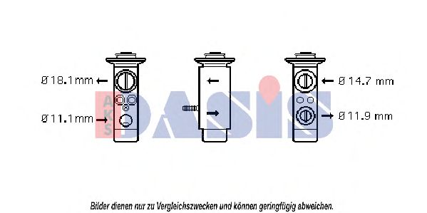 Расширительный клапан, кондиционер AKS DASIS MS1112