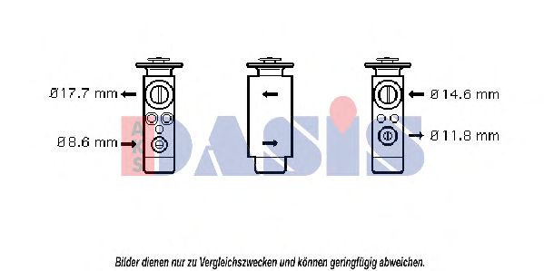Расширительный клапан, кондиционер AKS DASIS PR1048