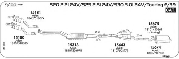 Система выпуска ОГ AKS DASIS SGBM080