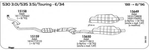 Система выпуска ОГ AKS DASIS SGBM055