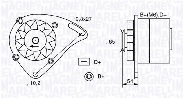 Генератор MAGNETI MARELLI 063341454010