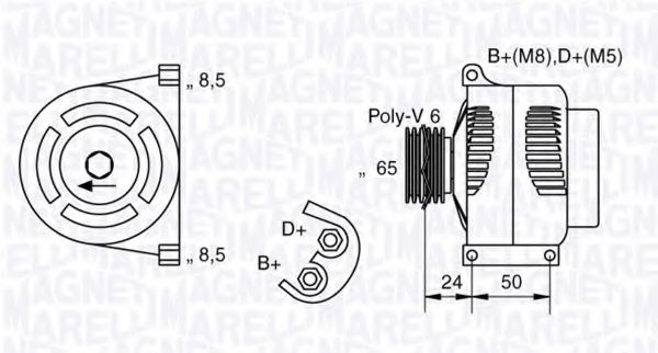 Генератор MAGNETI MARELLI 063377006010