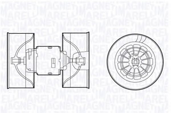 Вентилятор салона MAGNETI MARELLI 069412660010