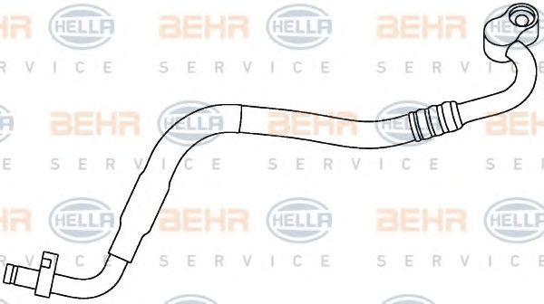Трубопровод высокого давления, кондиционер BEHR HELLA SERVICE 9GS 351 337-531