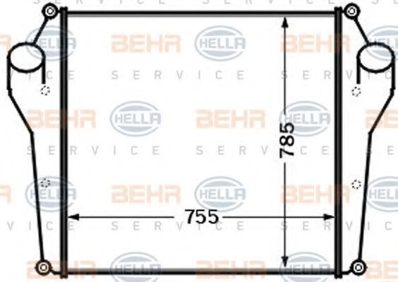 Интеркулер BEHR HELLA SERVICE 8ML 376 727-591