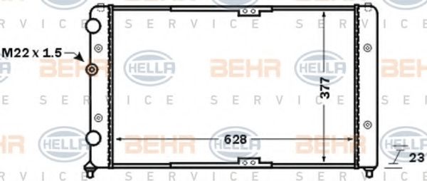 Радиатор, охлаждение двигателя BEHR HELLA SERVICE 8MK 376 773-791