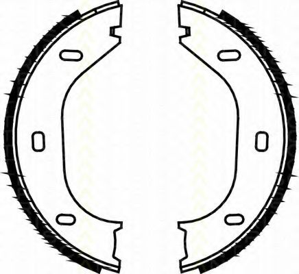 Комплект тормозных колодок, стояночная тормозная система TRISCAN 8100 10290