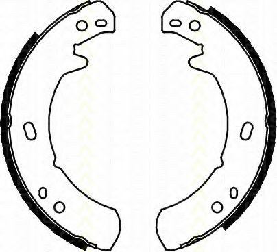 Комплект тормозных колодок, стояночная тормозная система TRISCAN 8100 17012