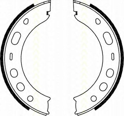 Комплект тормозных колодок, стояночная тормозная система TRISCAN 8100 20001