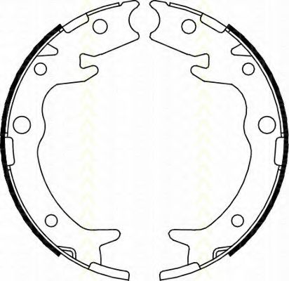 Комплект тормозных колодок, стояночная тормозная система TRISCAN 8100 40005