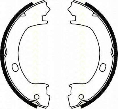 Комплект тормозных колодок, стояночная тормозная система TRISCAN 8100 80003