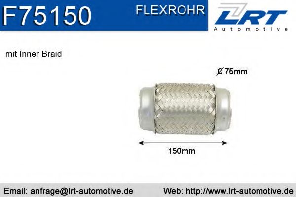 Гофрированная труба, выхлопная система LRT F75150